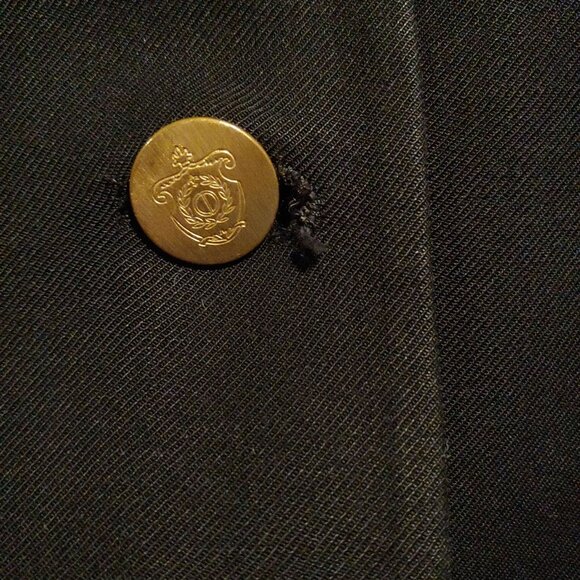 Christian Dior Monsieur Black Sports Coat Blazer Gold Buttons 44L - Picture 15 of 15